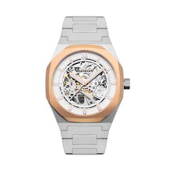 Thomas Earnshaw Discovery Drake Skeleton Silver Dial White Stainless
Steel Band Automatic Watch