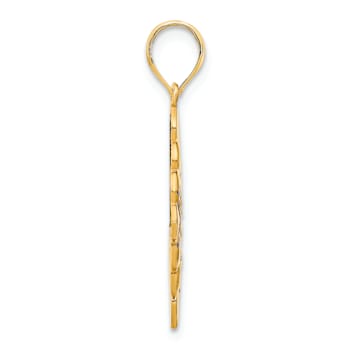 14k Yellow Gold Polished Fancy Pendant