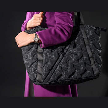 GO Dash Dot Weekender Handbag in Cheetah Black