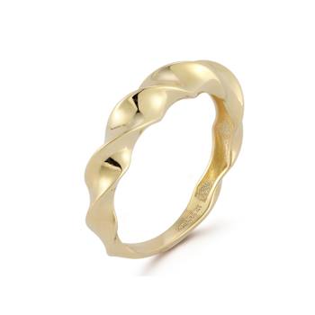 Bellissima Gold 14K Yellow Gold Graduated Twist Band Ring