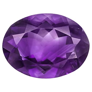 Amethyst With Needles 16x12mm Oval 7.50ct