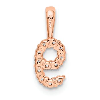 14k Rose Gold Diamond Number 9 Pendant