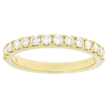 Lab-Grown Diamond Band Ring In 14K Yellow Gold 0.50ctw