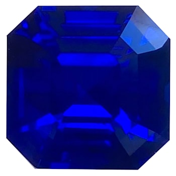 Sapphire Loose Gemstone Unheated  12.7x12.7mm Emerald Cut 12.55ct