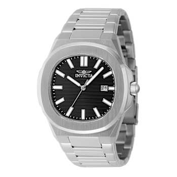 Invicta Speedway 41mm Black Dial Stainless Steel Band Quartz Watch