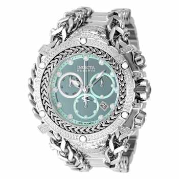 Invicta Gladiator 58.30mm Turquoise Dial Stainless Steel Band Quartz Watch
