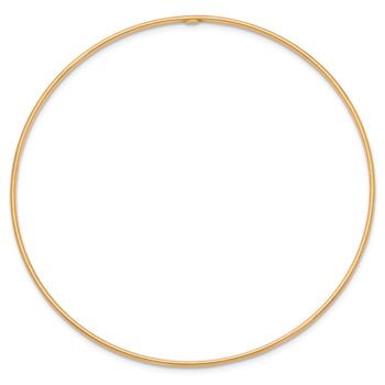 14k Yellow Gold 1.5mm Polished Slip-on Bangle Bracelet