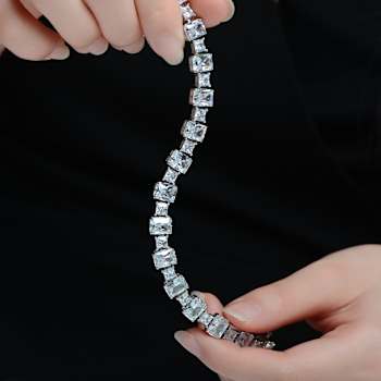 Prong-Set CZ Tennis Bracelet In Sterling Silver 2.25ctw