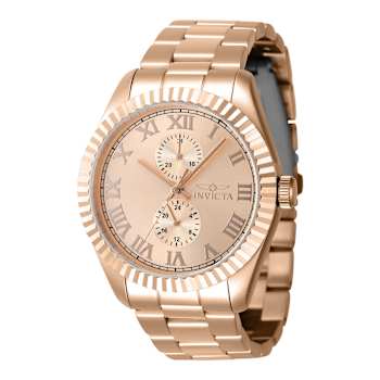 Invicta Specialty 43mm Rose Dial Rose Stainless Steel Quartz Watch