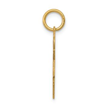 14k Yellow Gold Satin Girl with Bow on Left Charm