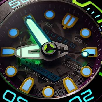 Nubeo Ventana Skeleton Automatic Purple Dial Purple Stainless Steel Band
Limited Edition Watch