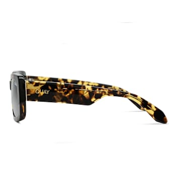 Quay Yada Yada Tortoise Rectangular Frame / Smoke Lenses Sunglasses