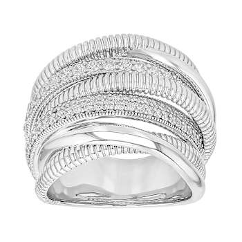 Judith Ripka Jubilee Seven-Band Ring In Sterling Silver