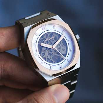 Thomas Earnshaw Discovery Drake Skeleton Silver Dial White Stainless
Steel Band Automatic Watch