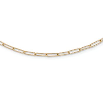 14K Yellow Gold Polished Fancy Link Necklace