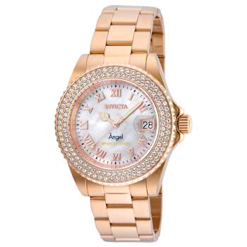 Invicta Angel 40mm White Dial Stainless Steel Band Quartz Watch