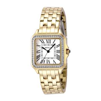 Invicta Angel 28mm Yellow Stainless Steel Band Quartz Watch