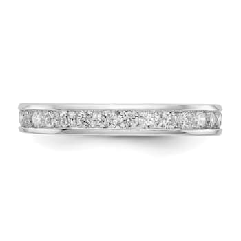 Rhodium Over 14K White Gold Lab Grown Diamond Polished 1 ct. Channel Set
Eternity Band