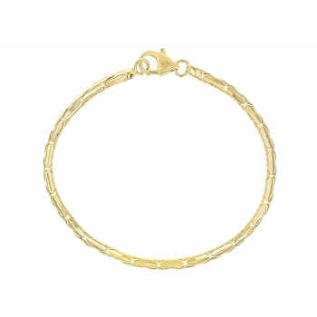 Cardano Link Chain Bracelet In 18K Gold Over Bronze