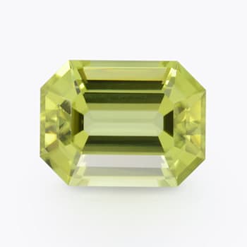 Peridot 12.2x9.3mm Emerald Cut 5.98ct