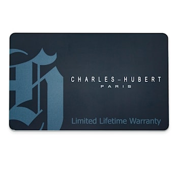 Charles Hubert Stainless Steel Black Dial Watch