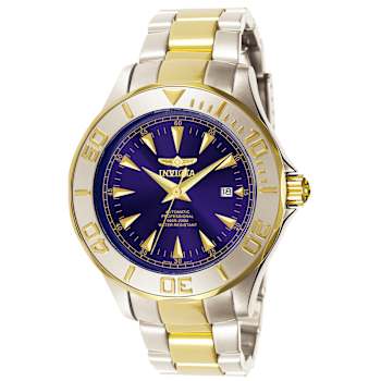 Invicta Signature 47mm Blue Dial Stainless Steel Band Automatic Watch