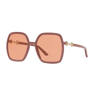 Gucci Pink Frame / Orange Lens Sunglasses