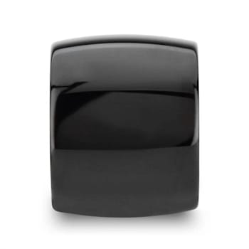 RAVEN Domed Black Tungsten Wedding Band 20mm