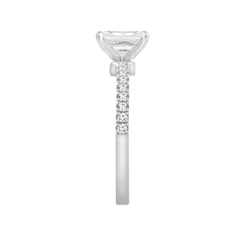 White Cubic Zirconia Platinum Over Sterling Silver Ring 1.27ctw