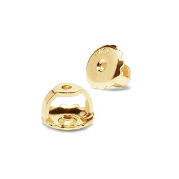 White Cubic Zirconia 14k Yellow Gold Studs With Velvet Gift Box 2.00ctw