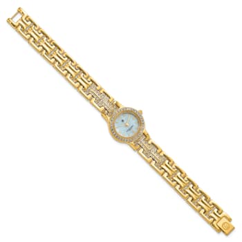 Charles Hubert Gold-finish MOP Dial with 4 Color Bezels Watch