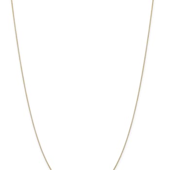 14k Yellow Gold 0.5mm Solid Box 20 Inch Chain