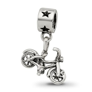 Sterling Silver Bicycle Dangle Bead
