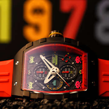 Nubeo Magellan Chronograph Space Invaders Red Stainless Steel Band
Limited Edition Watch