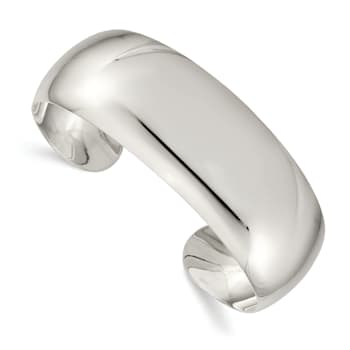 Sterling Silver 21mm Cuff Bracelet