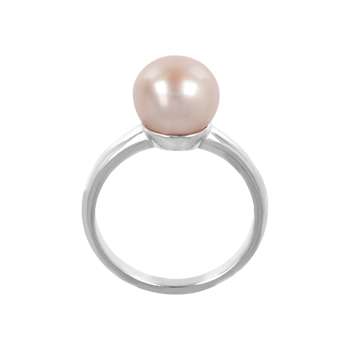 Blush Pearl Ring In 14K Gold Over Sterling Silver