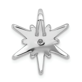Rhodium Over 14K White Gold Lab Grown Diamond SI1/SI2, G H I, Star
Pendant 0.50ctw