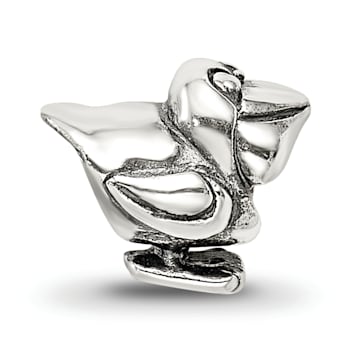 Sterling Silver Pelican Bead