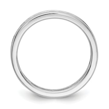 Rhodium Over 14K White Gold Lab Grown Diamond Polished 1 ct. Channel Set
Eternity Band