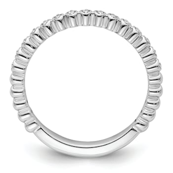 14K White Gold Stackable Expressions Diamond Ring 0.045ctw