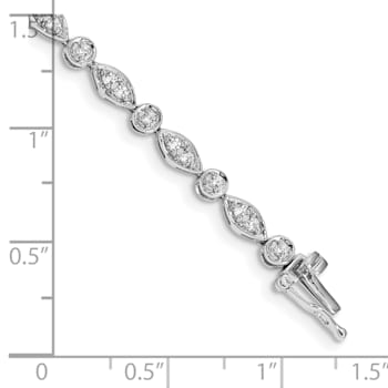 14K White Gold Lab Grown Diamond VS/SI GH, Bracelet