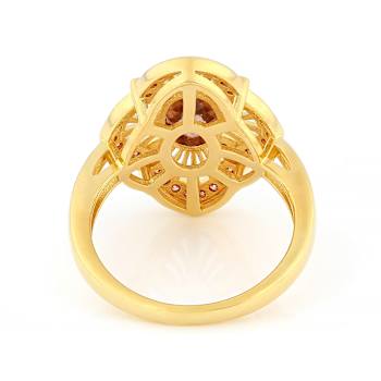 Blush Zircon And Pink Lab-Created Moissanite Ring In 18K Gold Over
Sterling Silver 2.02ctw