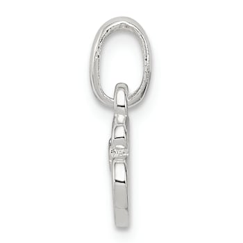 Sterling Silver Letter S with Enamel Pendant