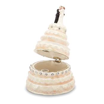 I DO Wedding Cake Trinket Box