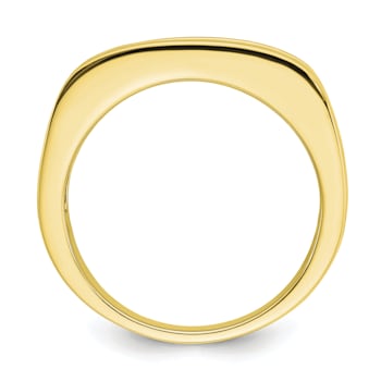 10K Yellow Gold Lab Grown Diamond SI1/SI2, G H I, 5-Stone Men's Channel Band