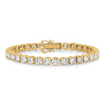 14K Yellow Gold VS/SI GH, Lab Grown Diamond Tennis Bracelet