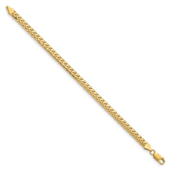 10k Yellow Gold 5.5mm Solid Miami Cuban Link Bracelet