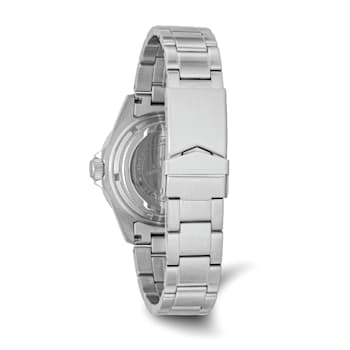 Mens Charles Hubert Stainless Steel Black Dial with Date Watch
