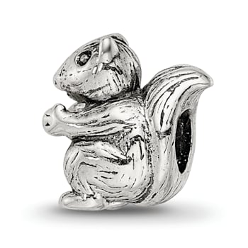 Sterling Silver Squirrel Bead