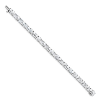 Rhodium Over 14K White Gold 16.00 ct. Near Colorless Moissanite 4 Prong
Tennis Bracelet